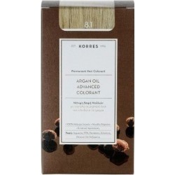 KORRES - Argan Oil Advanced Colorant Μόνιμη Βαφή Μαλλιών με τεχνολογία Pigment-Lock που κλειδώνει το χρώμα 50ml - 8.1 ΞΑΝΘΟ ΣΚΟΥ