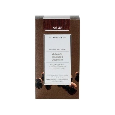 KORRES - Argan Oil Advanced Colorant Μόνιμη Βαφή Μαλλιών με τεχνολογία Pigment-Lock που κλειδώνει το χρώμα 50ml - 66.46 ΕΝΤΟΝΟ Κ