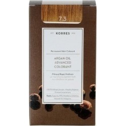 KORRES - Argan Oil Advanced Colorant Μόνιμη Βαφή Μαλλιών με τεχνολογία Pigment-Lock που κλειδώνει το χρώμα 50ml - 7.3 ΞΑΝΘΟ ΧΡΥΣ
