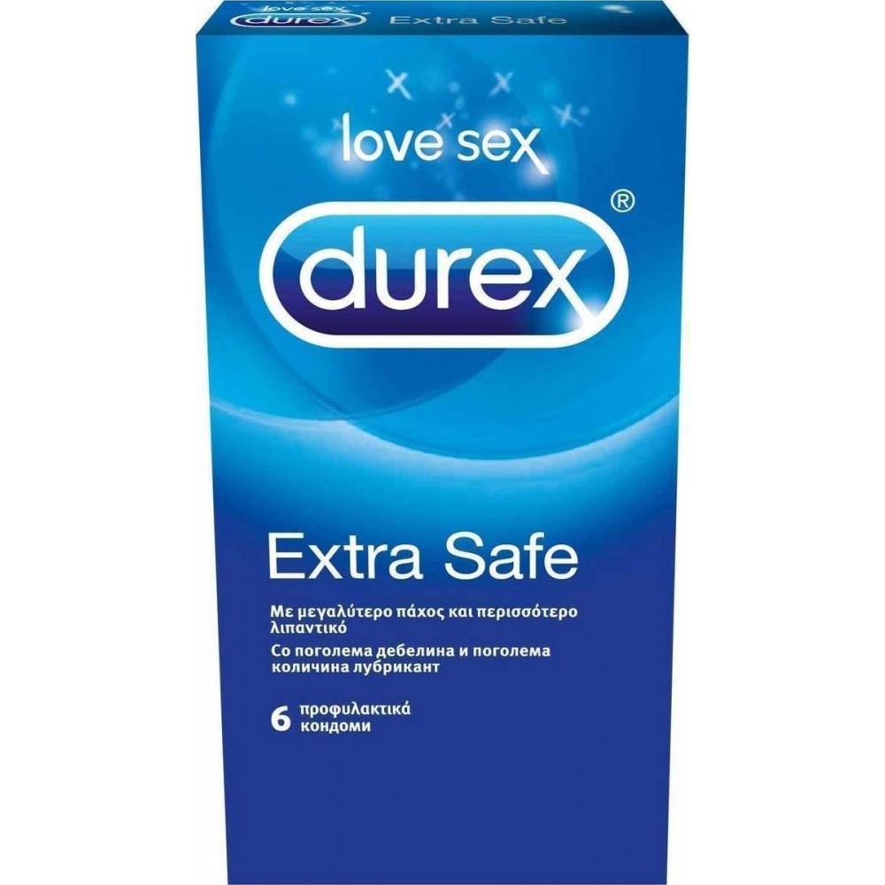 Durex - Extra Safe, 6 τεμ. Durex - Extra Safe, 6 τεμ.