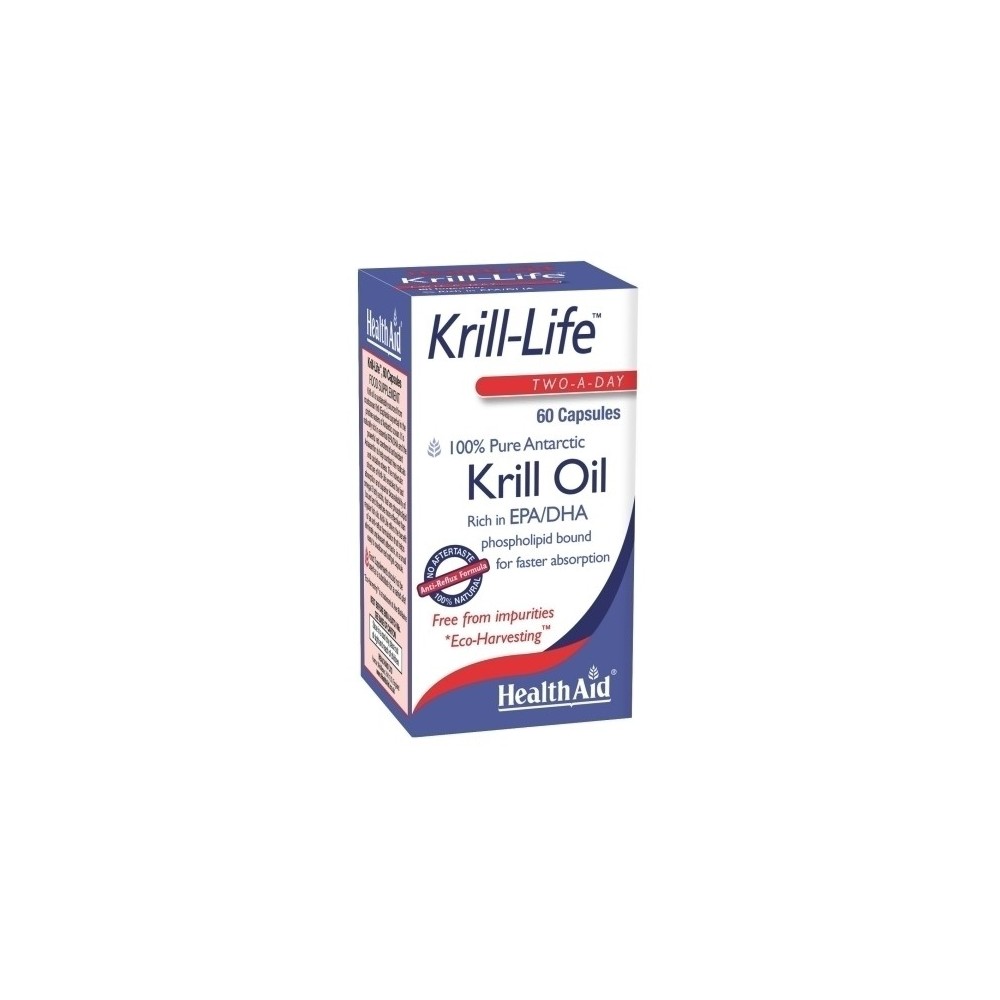 HEALTH AID - Krill Life Krill Oil 500Mg, 60Caps