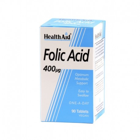 HEALTH AID - Folic Acid 400mcg, 90 Tablets