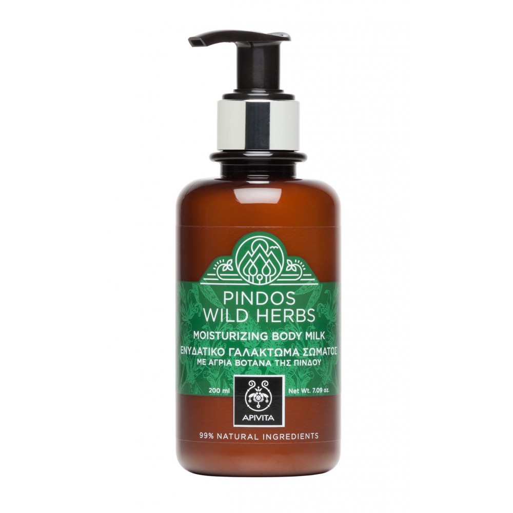 Apivita Pindos Wild Herbs Moisturizing Body Milk Ενυδατικό Γαλάκτωμα Σώματος με Άγρια Βότανα της Πίνδου 200ml