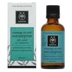 Apivita Massage Oil Eucalyptus (50ml) - Λάδι Μασάζ με Ευκάλυπτο