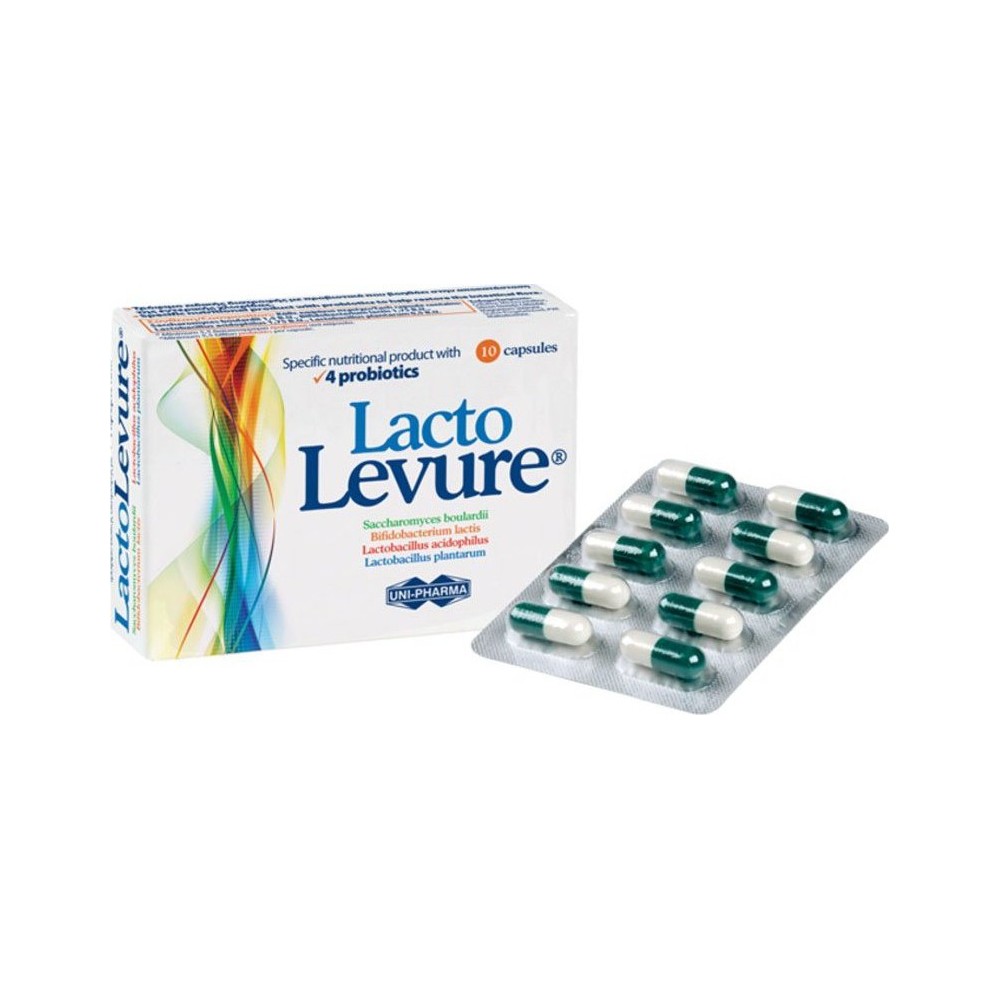 Uni-Pharma Lacto Levure με 4 Προβιοτικά 10caps Uni-Pharma Lacto Levure με 4 Προβιοτικά 10caps