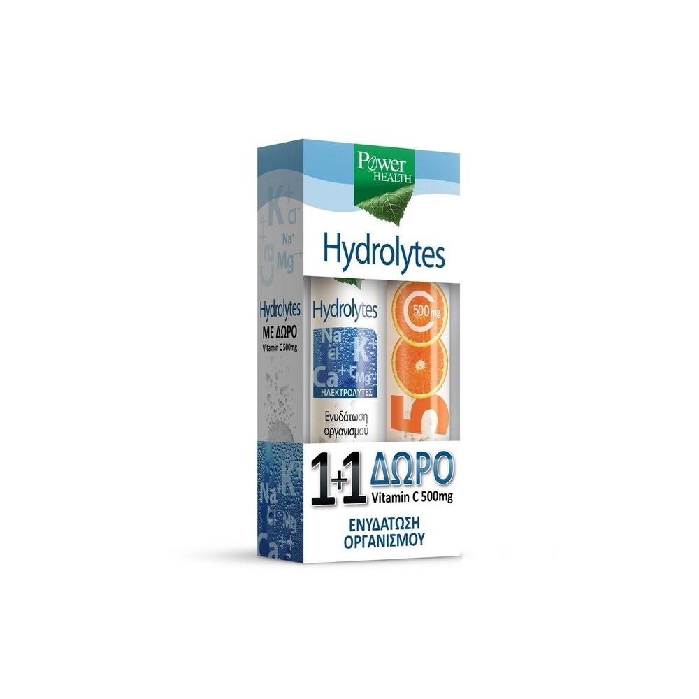 Power Health Hydrolytes + Vitamin C 500mg 2 x 20 αναβράζοντα δισκία