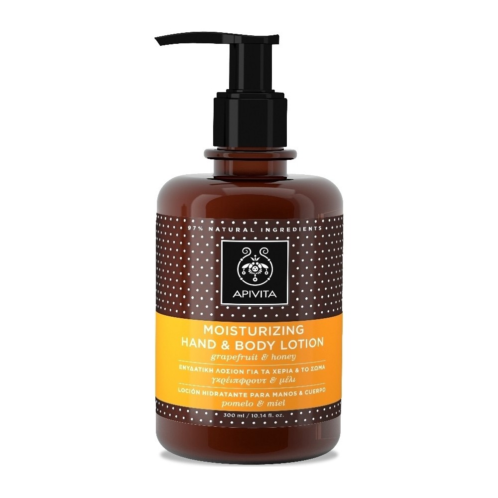 APIVITA MOISTURIZING HAND & BODY LOTION (GRAPEFRUIT & HONEY) 300 ml