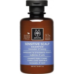 Apivita Sensitive Scalp Σαμπουάν για Ευαίσθητο Τριχωτό με μέλι & λεβάντα 250ml