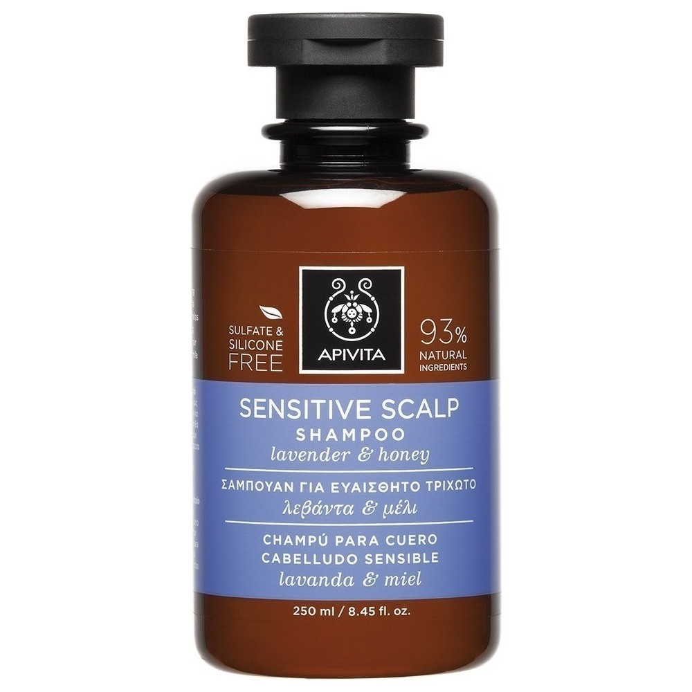 APIVITA - PROPOLINE Shampoo for Sensitive Scalp with honey & lavender 250ml