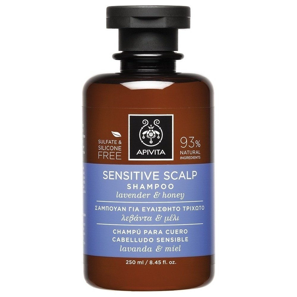 Apivita Sensitive Scalp Σαμπουάν για Ευαίσθητο Τριχωτό με μέλι & λεβάντα 250ml