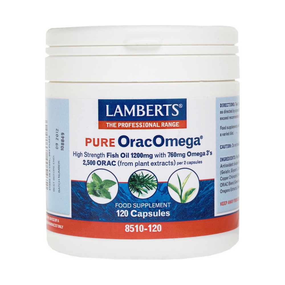 Lamberts - Pure Orac Omega, 30 / 120 caps (Ω3) - 120 CAPS Lamberts - Pure Orac Omega, 30 / 120 caps (Ω3) - 120 CAPS