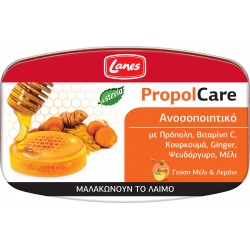 Lanes PropolCare με Πρόπονη και Βιταμίνη C γεύση Μέλι & Λεμόνι 54g