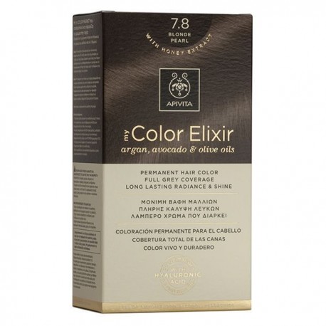Apivita My Color Elixir Μόνιμη Βαφή Μαλλιών  Ξανθό Περλέ 7.8  1τμχ