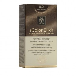 Apivita My Color Elixir Μόνιμη Βαφή Μαλλιών  Ξανθό Ανοιχτό 8.0  1τμχ