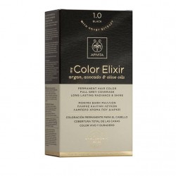 Apivita My Color Elixir Μόνιμη Βαφή Μαλλιών  Μαύρο 1.0  1τμχ