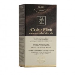 Apivita My Color Elixir Μόνιμη Βαφή Μαλλιών  Καστανό Ανοιχτό Περλέ Μαονί 5.85  1τμχ