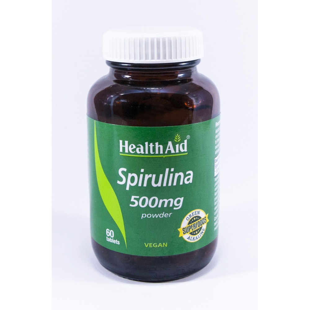 HEALTH AID - Spirulina 500mg, 60Tablets