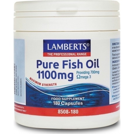 Lamberts - Pure Fish Oil 1100mg (Epa), 60 / 120 / 180 caps (Ω3) - 180 CAPS