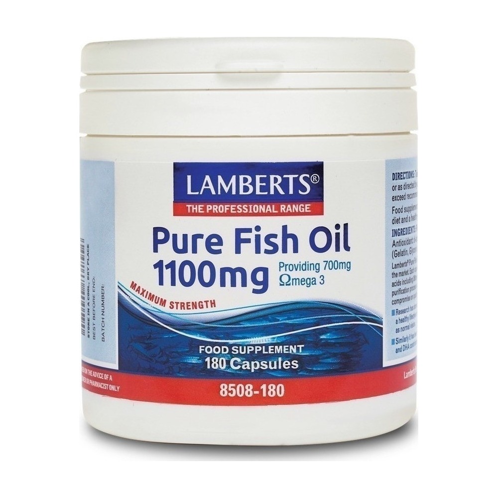 Lamberts - Pure Fish Oil 1100mg (Epa), 60 / 120 / 180 caps (Ω3) - 180 CAPS