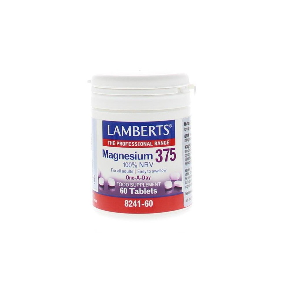 Lamberts Magnesium 375 100% NRV 60tabs