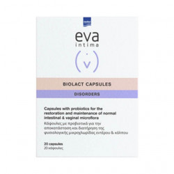 Intermed Eva Intima Biolact Capsules Προβιοτικά για την Εντερική & Κολπική Χλωρίδα 20caps