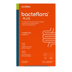 Bacteflora Plus συνδυασμός Προβιοτικών & Πρεβιοτικών για την Εντερική Ισορροπία 30caps