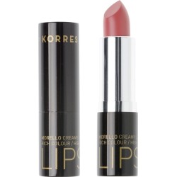 Korres Morello Creamy Lipstick 16 Blushed Pink Κρεμώδες Κραγιόν για έντονο γεμάτο χρώμα μεγάλης διάρκειας