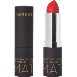 Korres Morello Matte Lipstick 53 Sweet Chili Ματ Κραγιόν με Αναλλοίωτη Διάρκεια