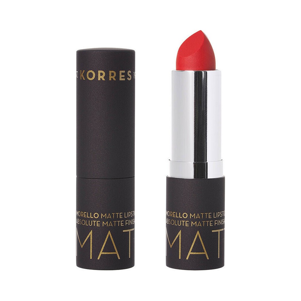 Korres Morello Matte Lipstick 53 Sweet Chili Ματ Κραγιόν με Αναλλοίωτη Διάρκεια