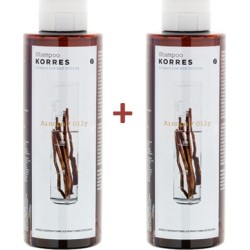 Korres Licorice & Urtica Σαμπουάν για Λιπαρά Μαλλιά 2x250ml