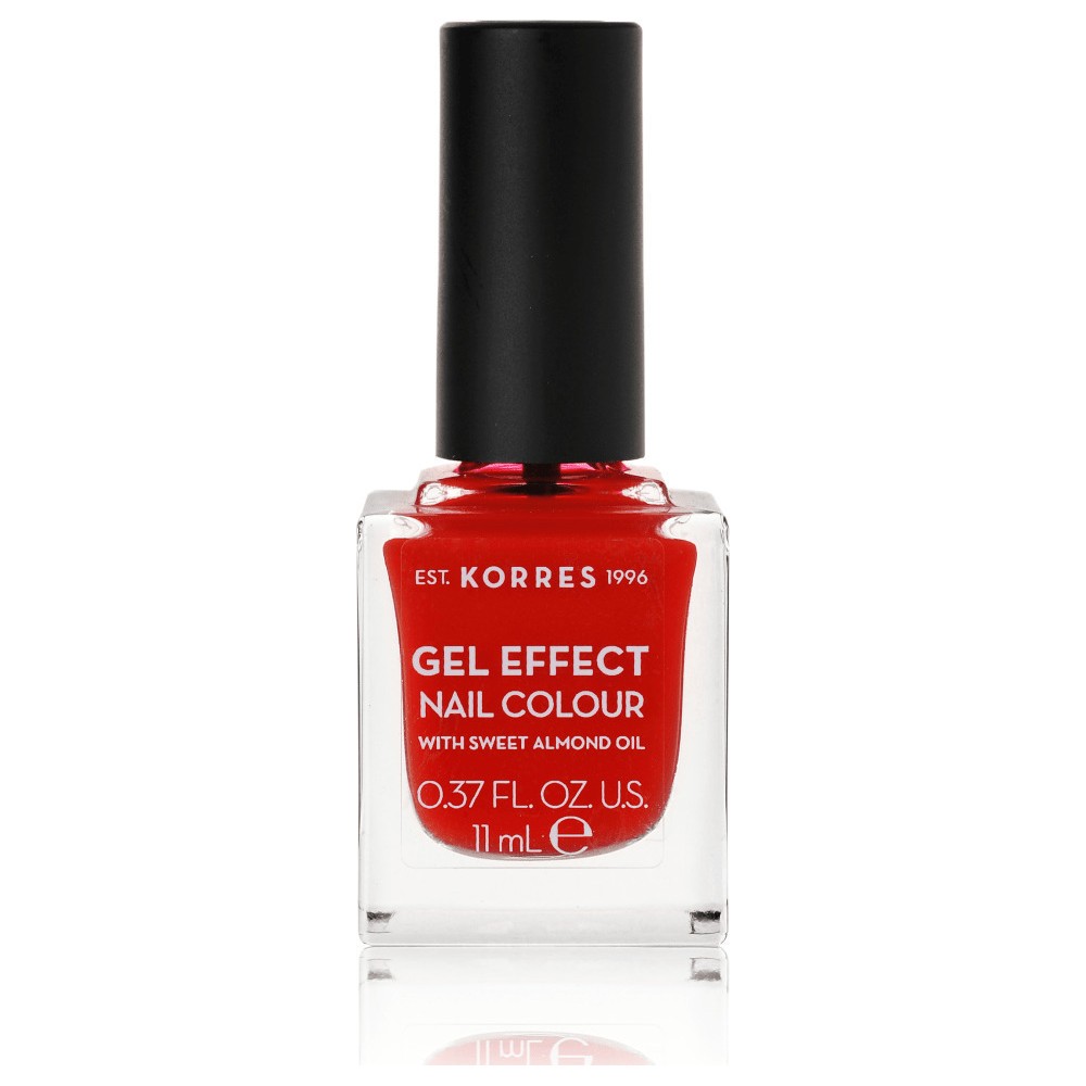 Korres Gel Effect Gloss Βερνίκι Νυχιών Μακράς Διαρκείας Κοραλί 48 Coral Red 11ml