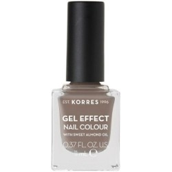 Korres Gel Effect Gloss Βερνίκι Νυχιών Μακράς Διαρκείας Γκρι 95 Stone Grey 11ml