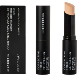 Korres Corrective Stick Concealer SPF30 Activated Charcoal ACS2 Διορθωτικό Concealer Ενεργού Άνθρακα 3.5gr