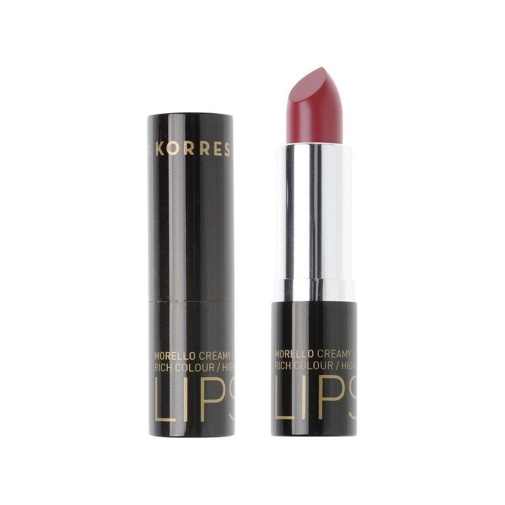 Korres Morello Creamy Lipstick No 56 Ζουμερό Κερασί Σταθερό-Λαμπερό Αποτέλεσμα