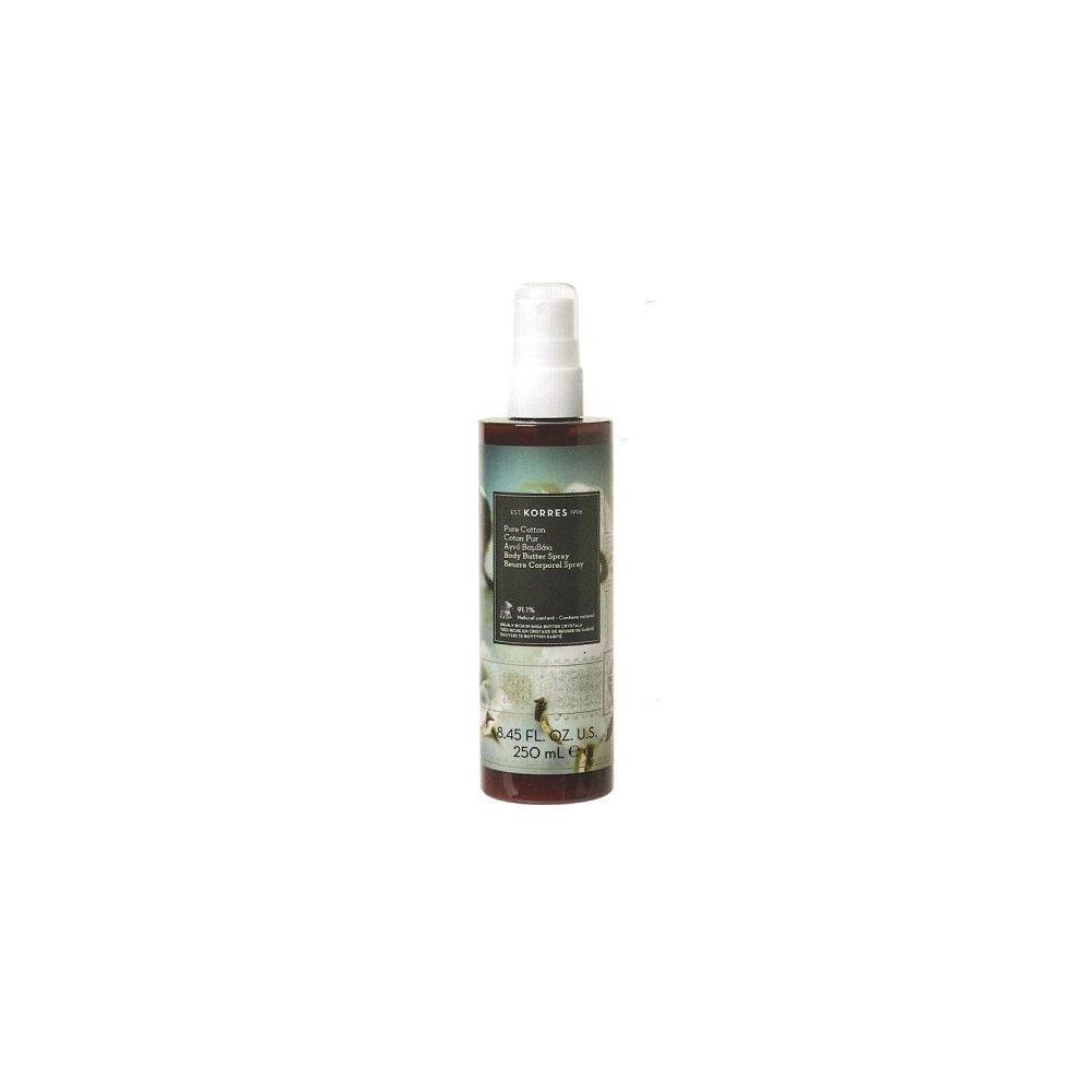 Korres Pure Cotton Body Butter Spray Ενυδατικό Butter Σώματος σε Μορφή Σπρέι 250ml Korres Pure Cotton Body Butter Spray Ενυδατικό Butter Σώματος σε Μορφή Σπρέι 250ml