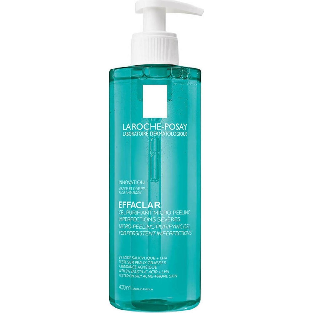 La Roche Posay Gel Καθαρισμού Effaclar Face And Body Micro-Peeling Purifying Wash για Λιπαρές Επιδερμίδες 400ml