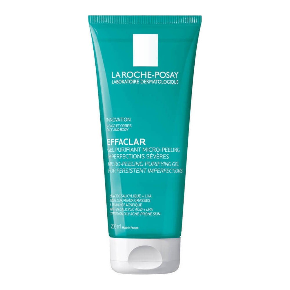 La Roche Posay Gel Καθαρισμού Effaclar Face And Body Micro-Peeling Purifying Wash για Λιπαρές Επιδερμίδες 200ml