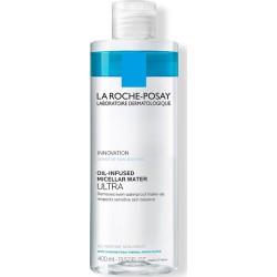 La Roche Posay Waterproof Remover Micellar Water Ντεμακιγιάζ Oil Infused Ultra για Ευαίσθητες Επιδερμίδες 400ml