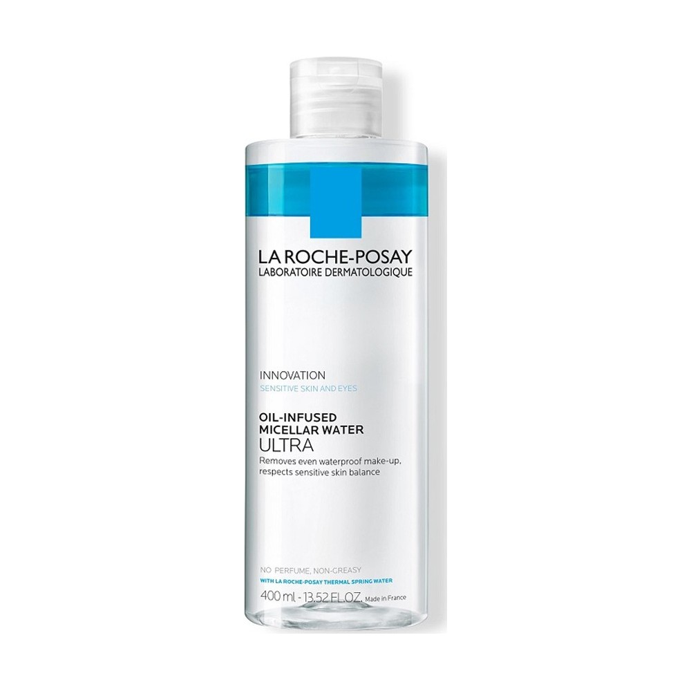 La Roche Posay Waterproof Remover Micellar Water Ντεμακιγιάζ Oil Infused Ultra για Ευαίσθητες Επιδερμίδες 400ml