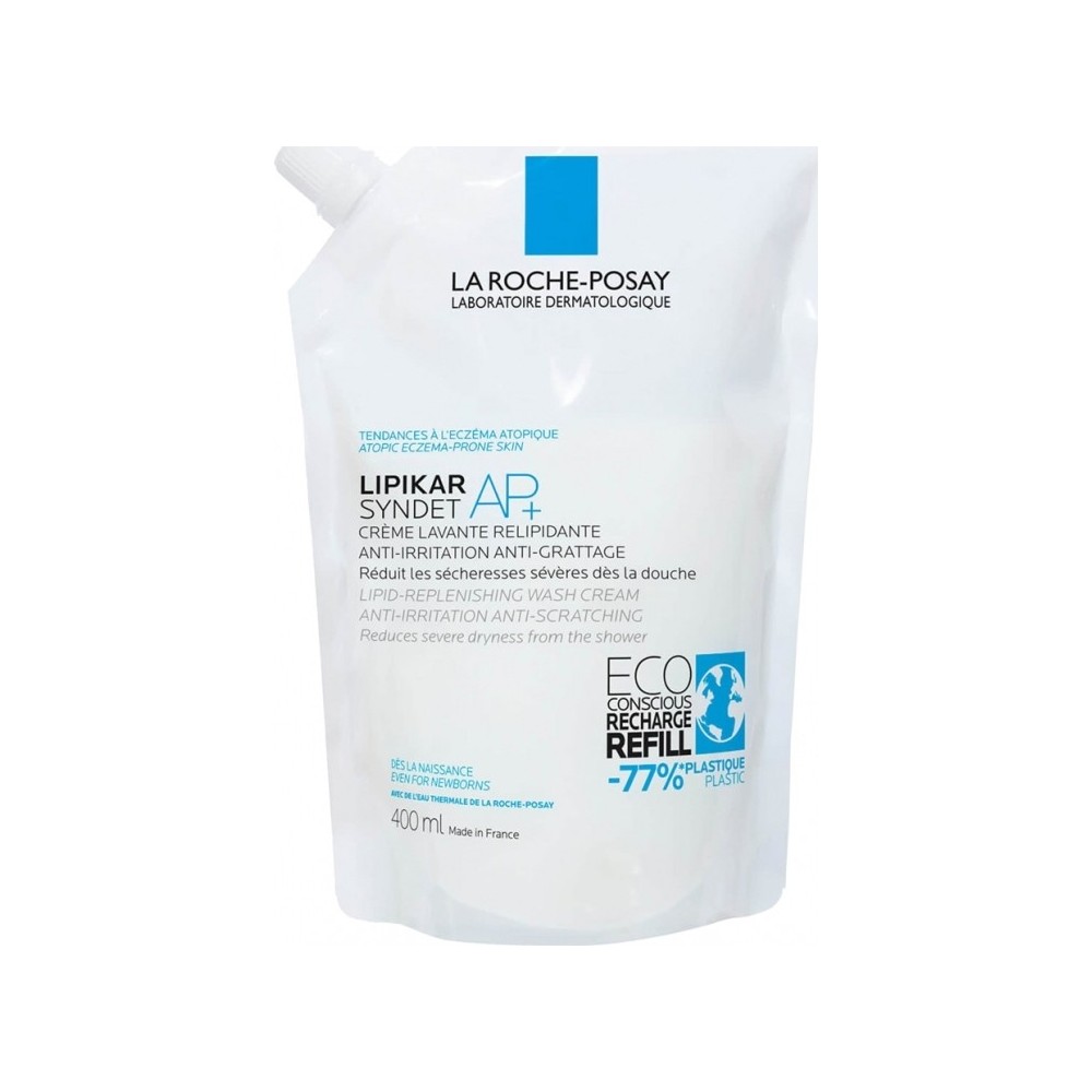 La Roche Posay Lipikar Syndet AP+ Refill Κρεμώδες Αφρόλουτρο για το Ξηρό Δέρμα με Τάση Ατοπίας 400ml