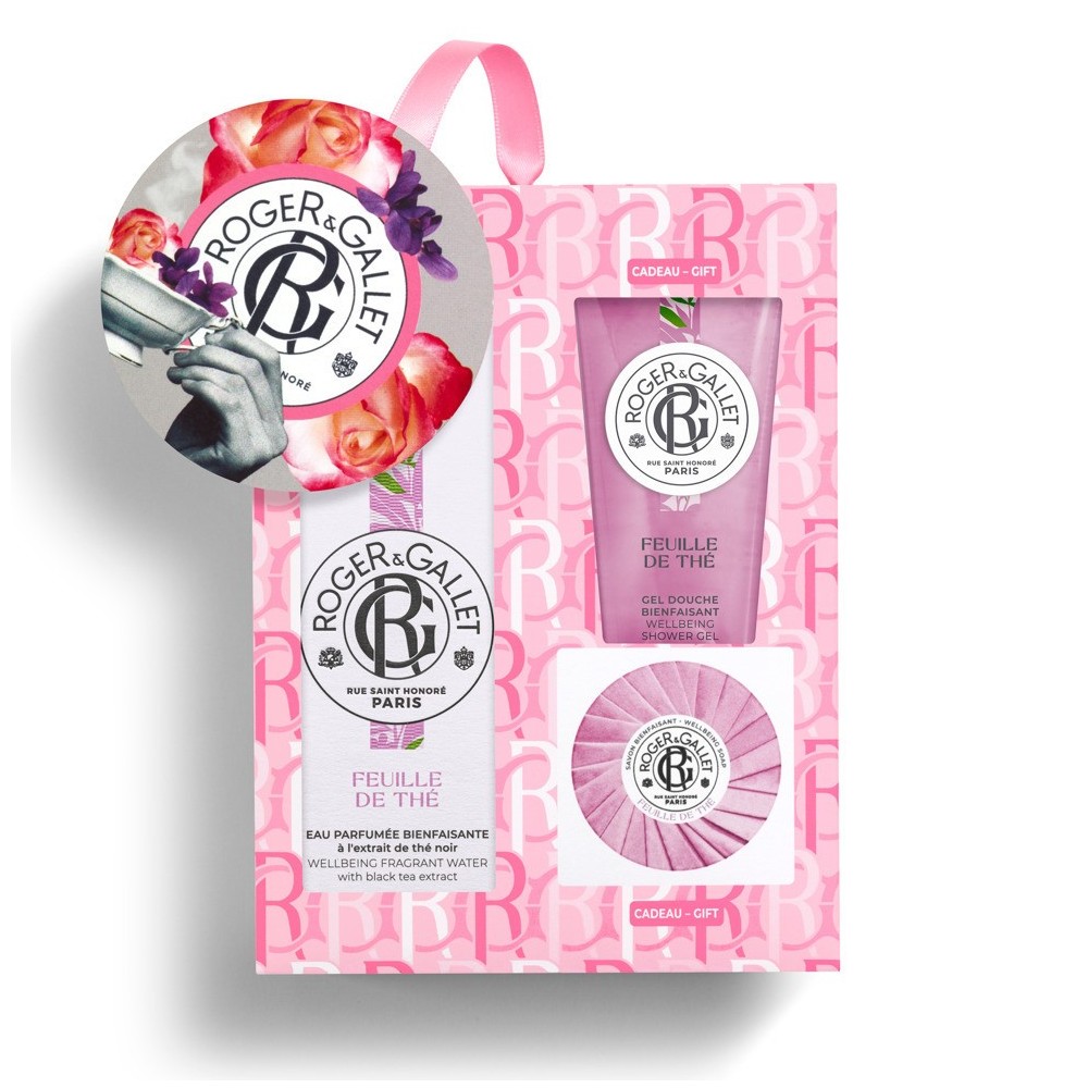 Roger & Gallet PROMO Feuille De The Eau Parfumee 100ml & Soap 50gr & Shower Gel 50ml