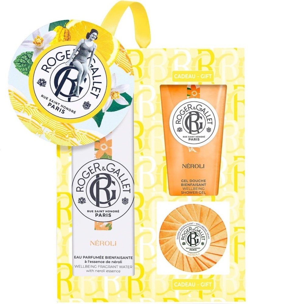 Roger & Gallet PROMO Neroli Eau Parfumee Bienfaisante 100ml & Soap 50g & Shower Gel 50ml