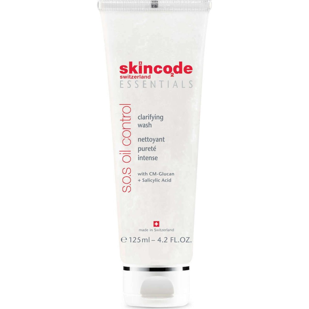 Skincode S.O.S Oil Control Clarifying Wash Απαλό Καθαριστικό για Έλεγχο Λιπαρότητας 125ml