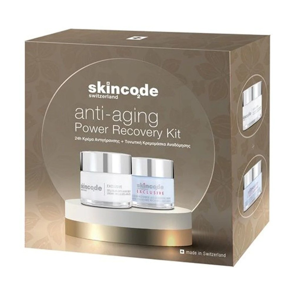 Skincode Anti-aging Power Recovery Kit Σετ Περιποίησης για Αντιγήρανση με Κρέμα Προσώπου & Μάσκα Προσώπου 50ml