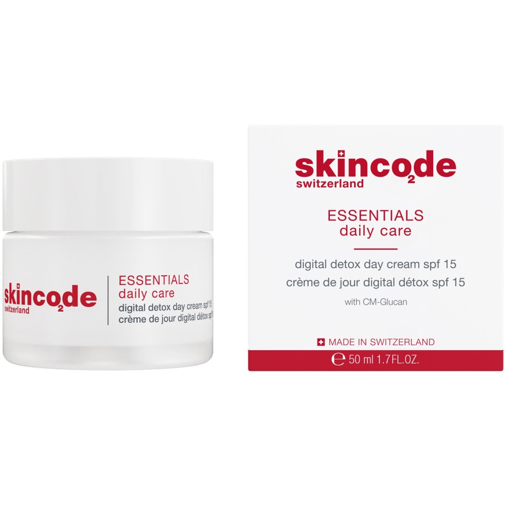 Skincode Digital Detox Day Cream Ενυδατική Κρέμα Ημέρας SPF15 50ml Skincode Digital Detox Day Cream Ενυδατική Κρέμα Ημέρας SPF15 50ml