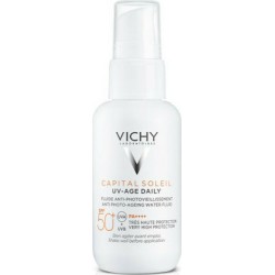 Vichy Capital Soleil UV Age Daily SPF50+ Anti-Aging Sun Cream Λεπτόρρευστο Αντιηλιακό Κατά της Φωτογήρανσης 40ml