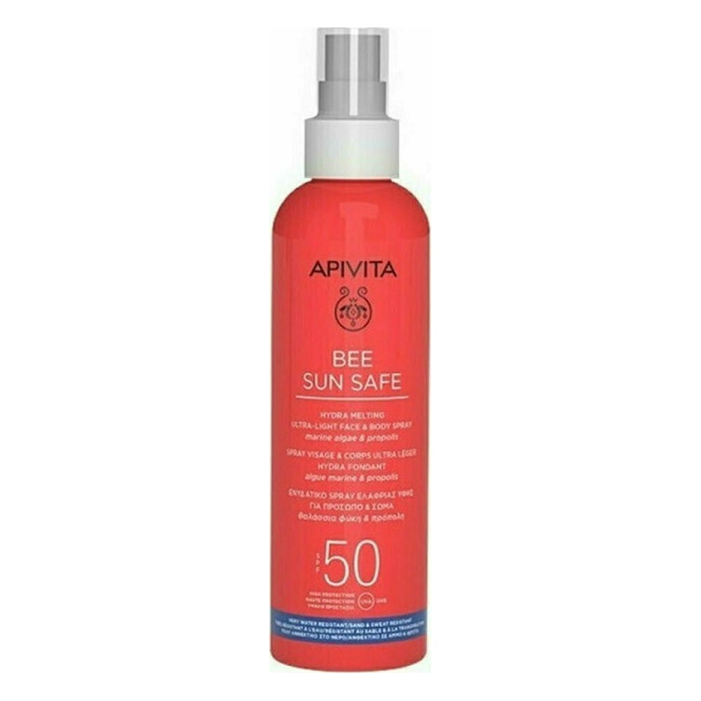 Apivita Bee Sun Safe Hydra Melting Ultra Light Αδιάβροχη Αντηλιακή Λοσιόν Προσώπου και Σώματος SPF50 σε Spray 200ml