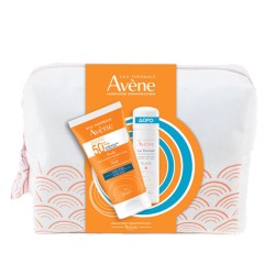 Avene Promo Fluid SPF50+ Αντιηλιακή Κρέμα Προσώπου για Κανονικό Μικτό Ευαίσθητο Δέρμα 50ml & Δώρο Avene Eau Thermale 50ml