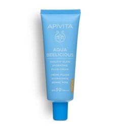 Apivita Aqua Beelicious 24ωρη Ενυδατική Κρέμα Προσώπου Ημέρας με Χρώμα και SPF30 40ml