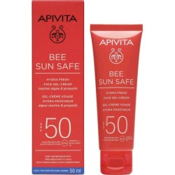 Apivita Bee Sun Safe Hydra Αδιάβροχο Αντηλιακό Gel Προσώπου SPF50 50ml